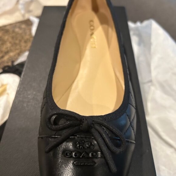 Coach Allyson Quilted Black Ballet - Picture 7 of 11